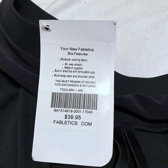 Fabletics NWT Black Sports Bra Women Various - Picture 9 of 11